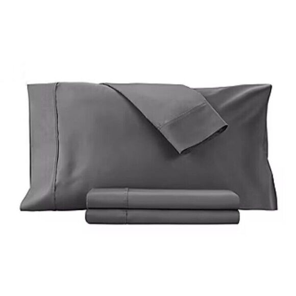 Fieldcrest King Bed Sheet Set 1400 Thread Count Graphite Grey - Picture 6 of 6